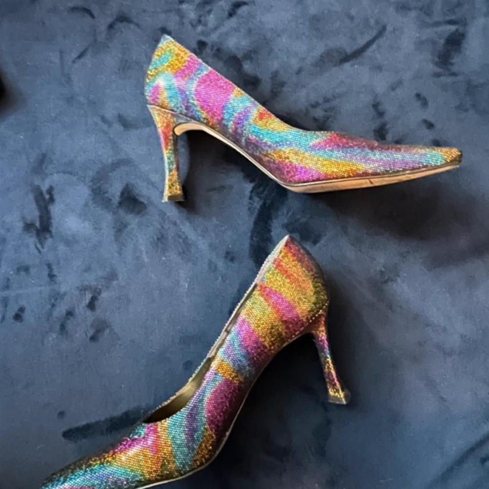 J.Renee Multicolor Glitter Heels